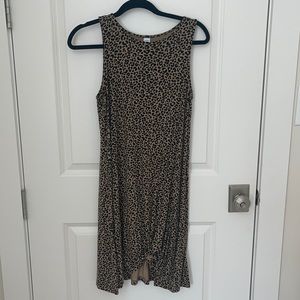 Leopard dress sz med cotton